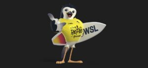 vivo rio pro 2024 é a primeira etapa da história da wsl a ganhar uma mascote
