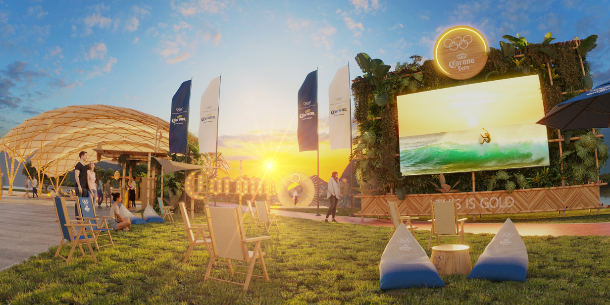 corona cero ativa patrocínio à paris 2024 com campanhas e experiências ao ar livre