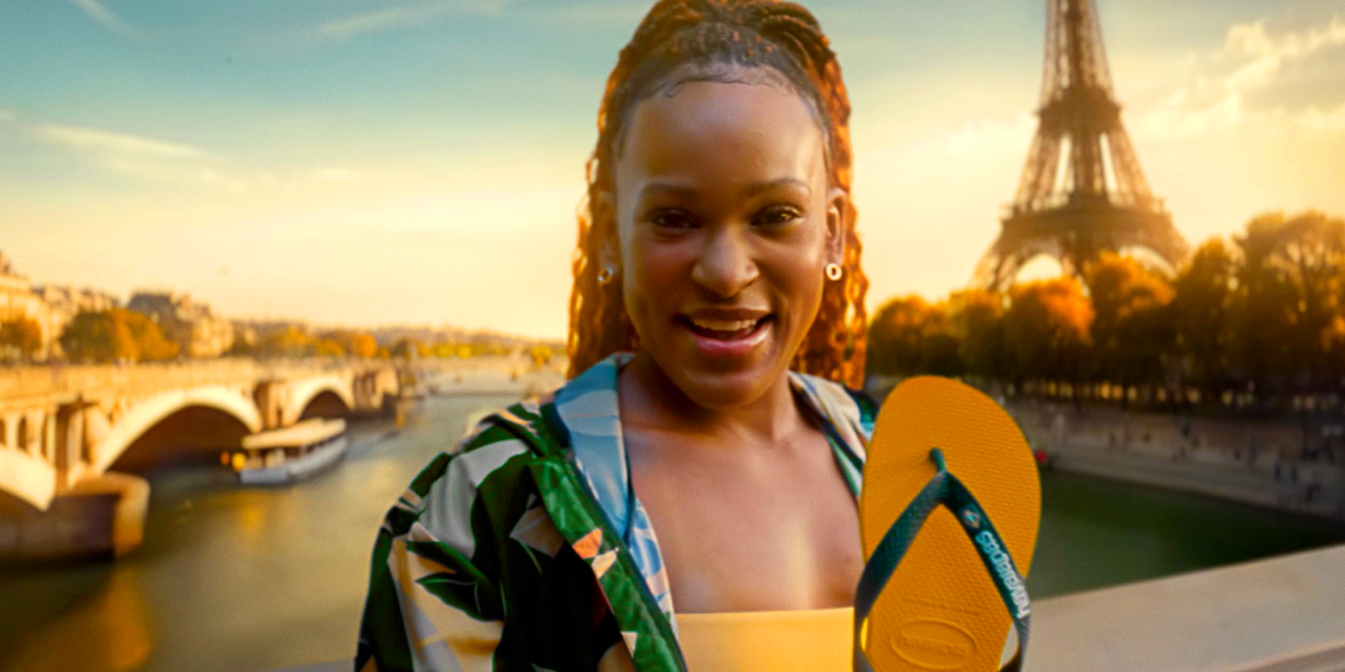 havaianas retrata personagens brasileiros em campanha com rebeca andrade para paris 2024