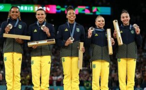 ginástica nas olimpíadas 2024: liderado por rebeca andrade, brasil é bronze nas equipes femininas