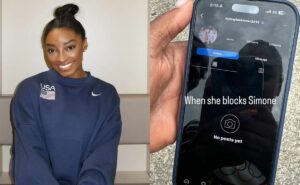 olimpíadas 2024: simone biles ironiza bloqueio de mykayla skinner após críticas sobre seleção de ginástica