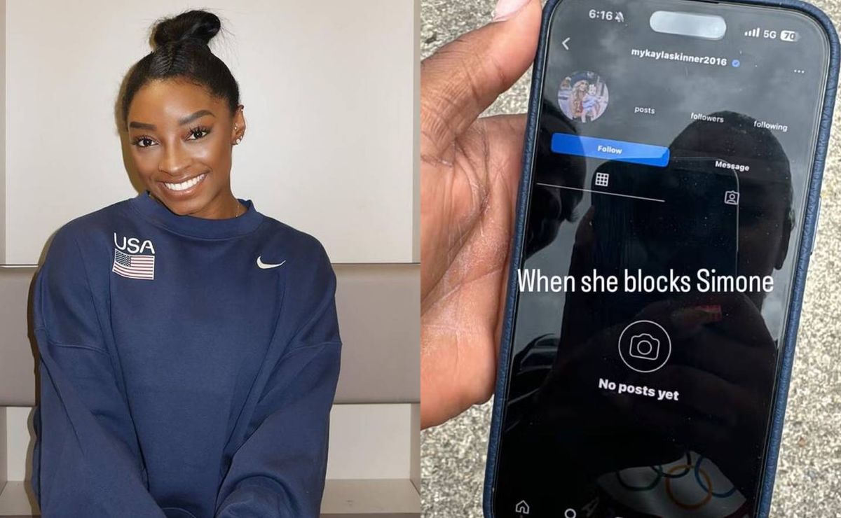 olimpíadas 2024: simone biles ironiza bloqueio de mykayla skinner após críticas sobre seleção de ginástica
