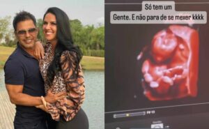 "não para de se mexer"; graciele lacerda mostra 1º ultrassom e revela se está grávida de gêmeos
