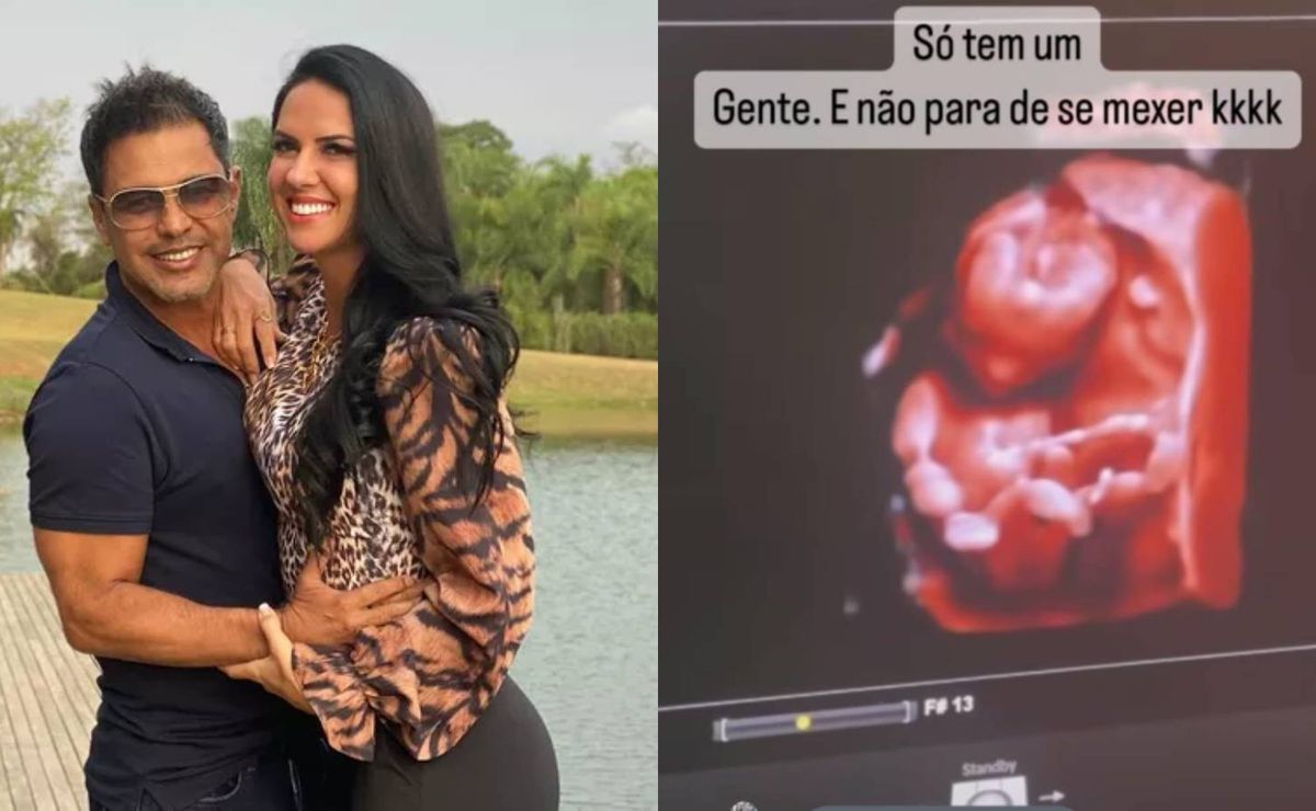 "não para de se mexer"; graciele lacerda mostra 1º ultrassom e revela se está grávida de gêmeos