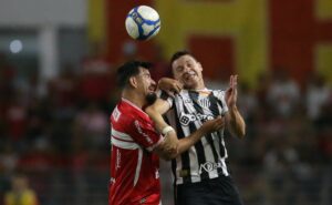 santos abre o placar contra o crb, mas leva empate com um golaço, veja como foi o jogo: