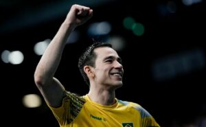 olimpíadas 2024: calderano vira contra francês e vai às quartas do tênis de mesa