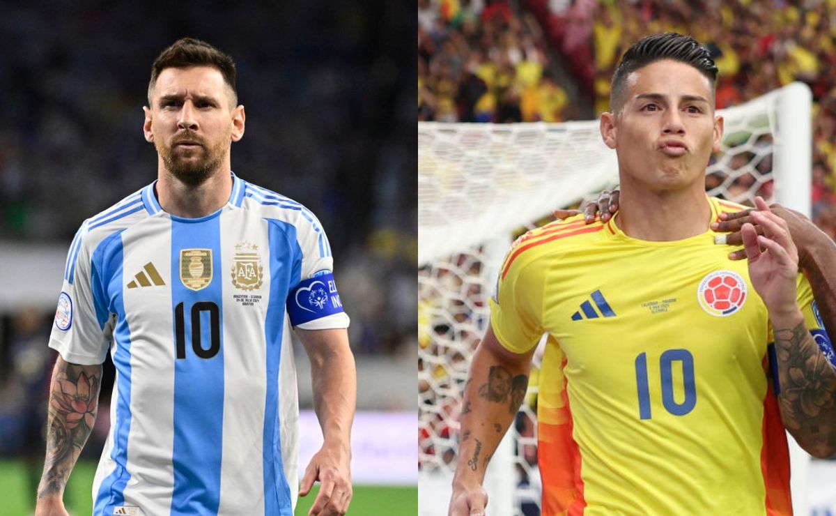 messi x james: duelo de gigantes de argentina e colômbia decide título da copa américa; veja os números