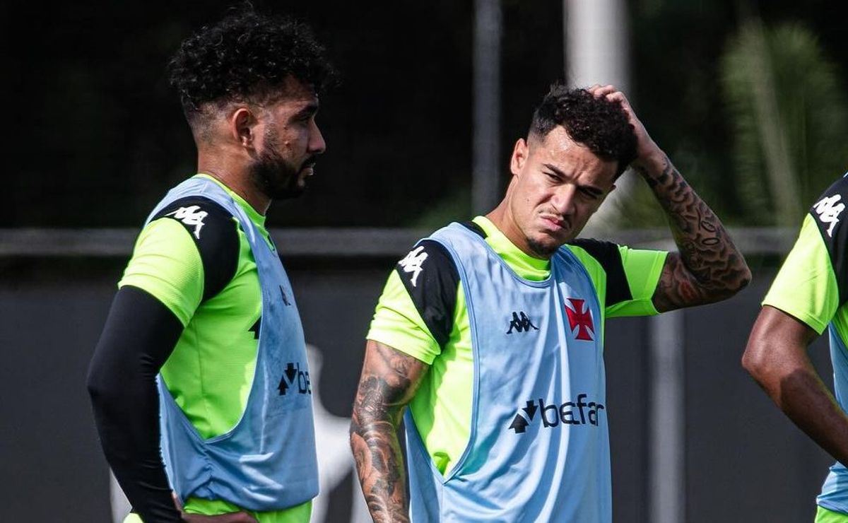 vasco posta foto de philippe coutinho e dimitri payet juntos em treino; veja