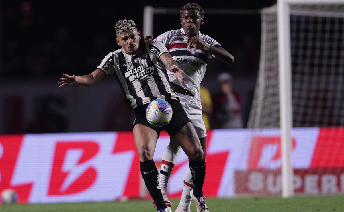 em jogo elétrico, são paulo e botafogo empatam em 2 a 2 pelo brasileirão, veja como foi: