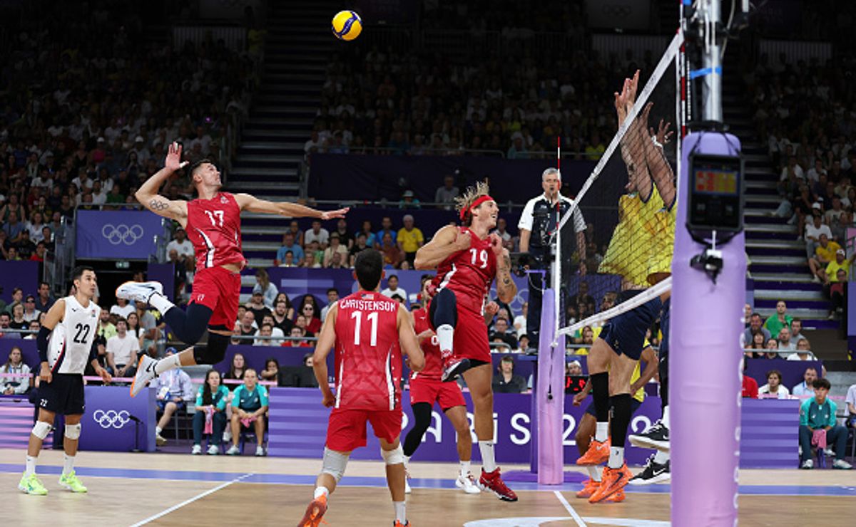 olimpíadas 2024: brasil cai para os eua e amarga pior participação no vôlei masculino desde 2000
