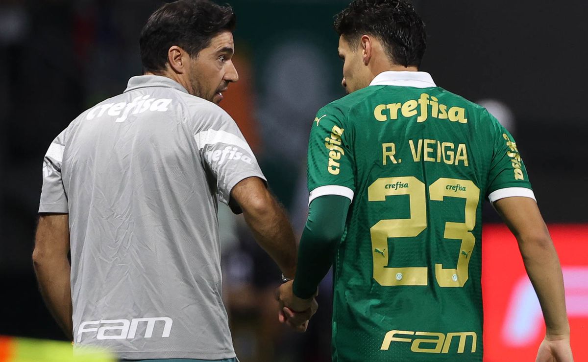 palmeiras x flamengo: abel ferreira conversa com raphael veiga de última hora e decide escalação