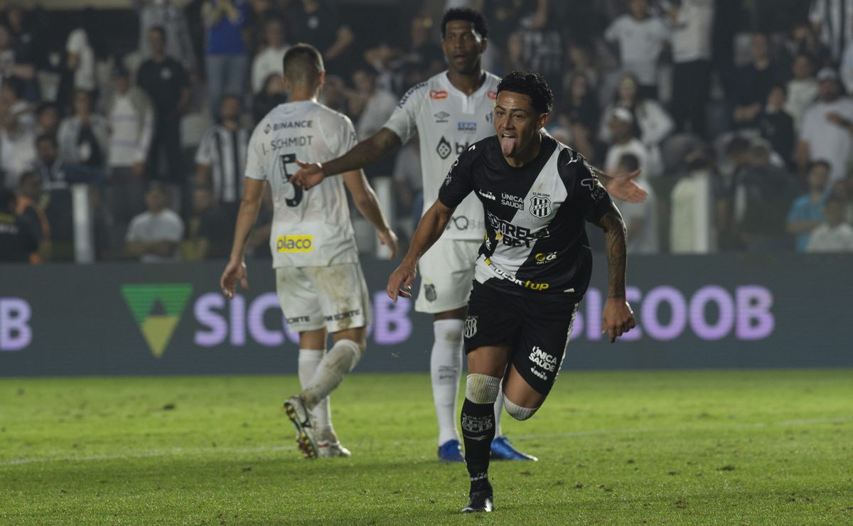 santos vacila nos acréscimos e deixa vitória escapar contra ponte preta na vila