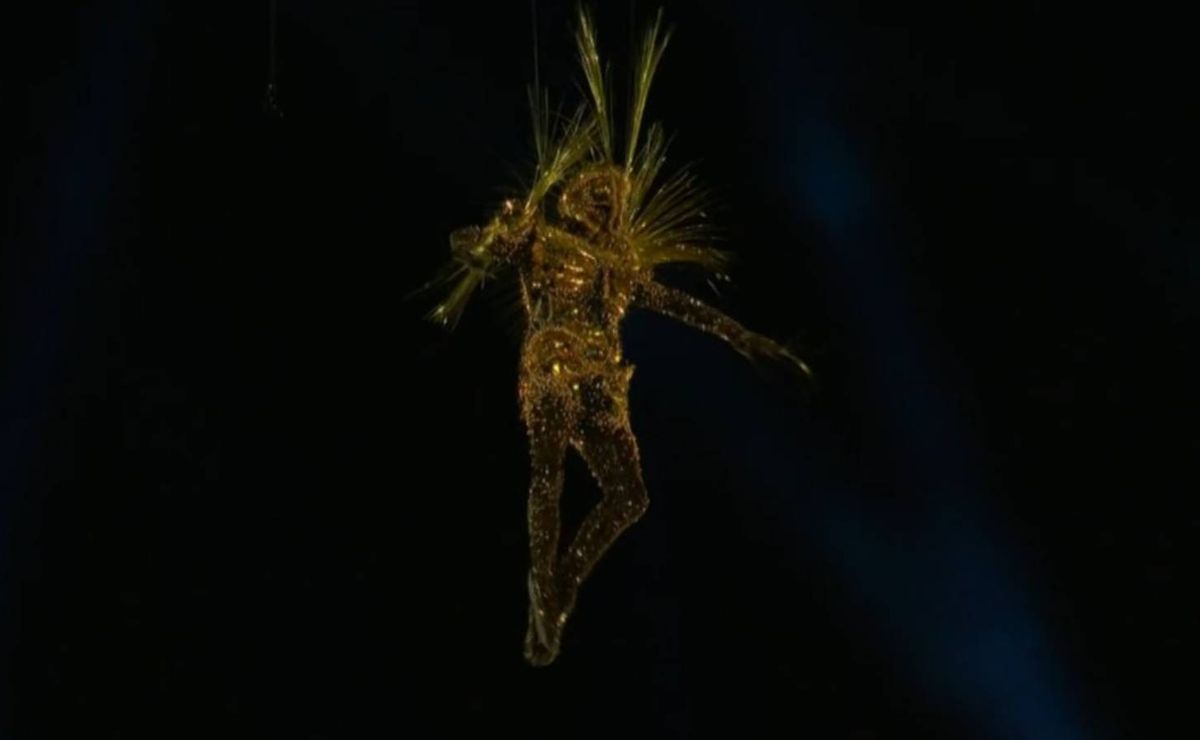 olimpíadas 2024: cerimônia de encerramento gera memes com "viajante dourado"