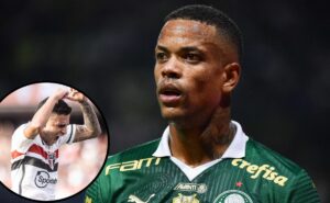 rodrigo nestor tenta 'pilhar' caio paulista, mas lateral do palmeiras faz a festa no vestiário; assista