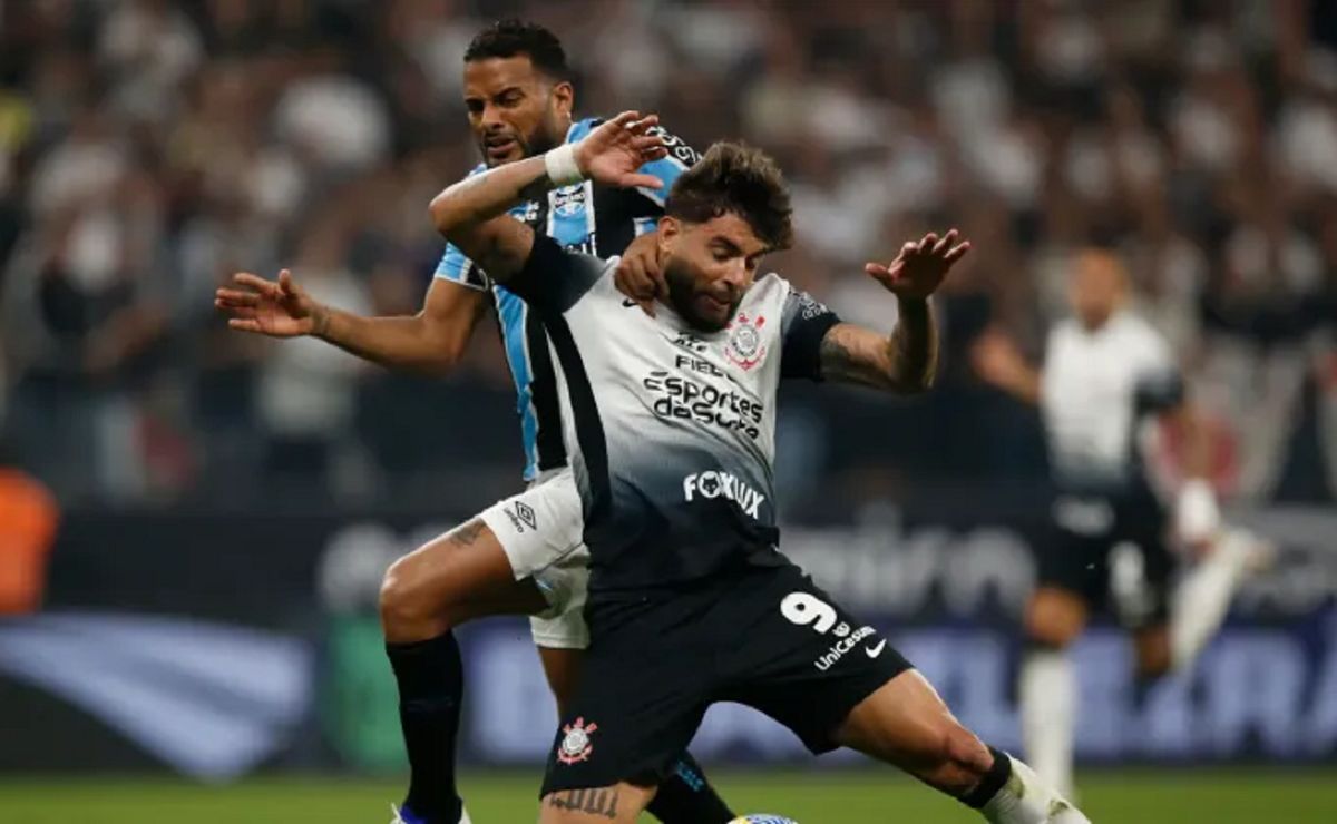corinthians tem gol anulado e fica no empate com o grêmio em 0x0 pela copa do brasil