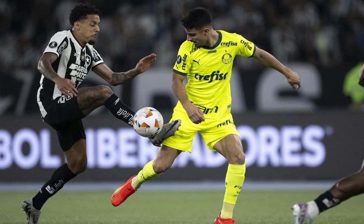 em jogo bem disputado, botafogo vence o palmeiras no nilton santos pelas oitavas da libertadores