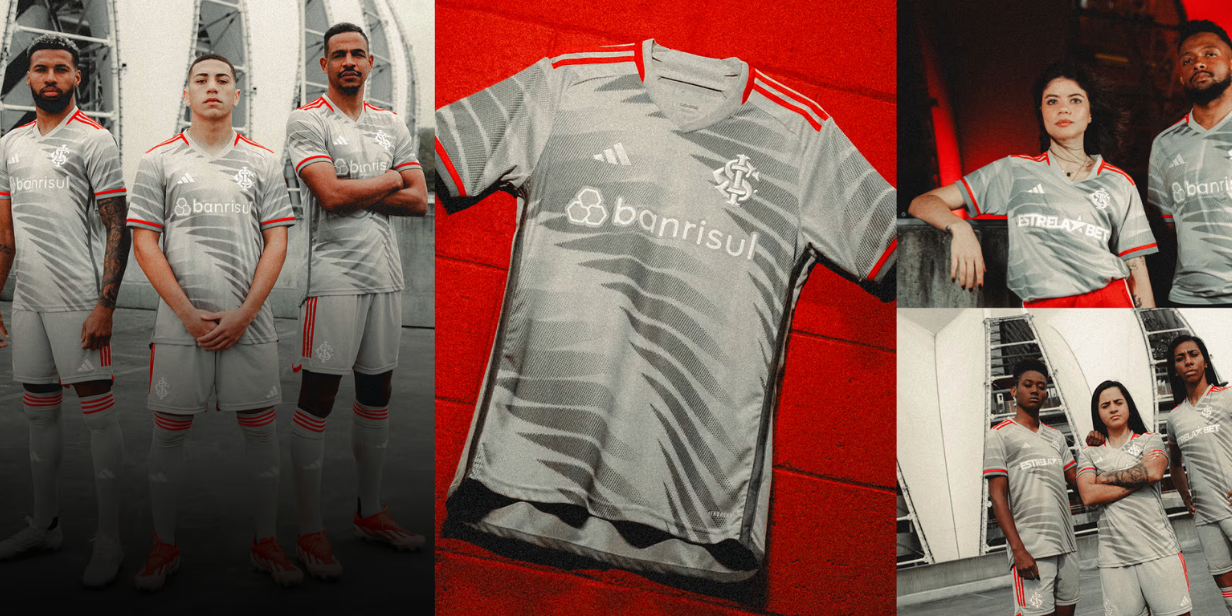 adidas lança uniforme 3 do internacional, inspirado na arquitetura do beira rio