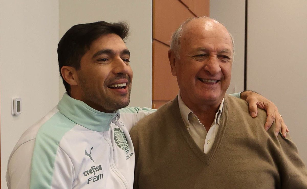 felipão dá nota 6.5 a abel como jogador e revela: “quando vi que estava no palmeiras...”