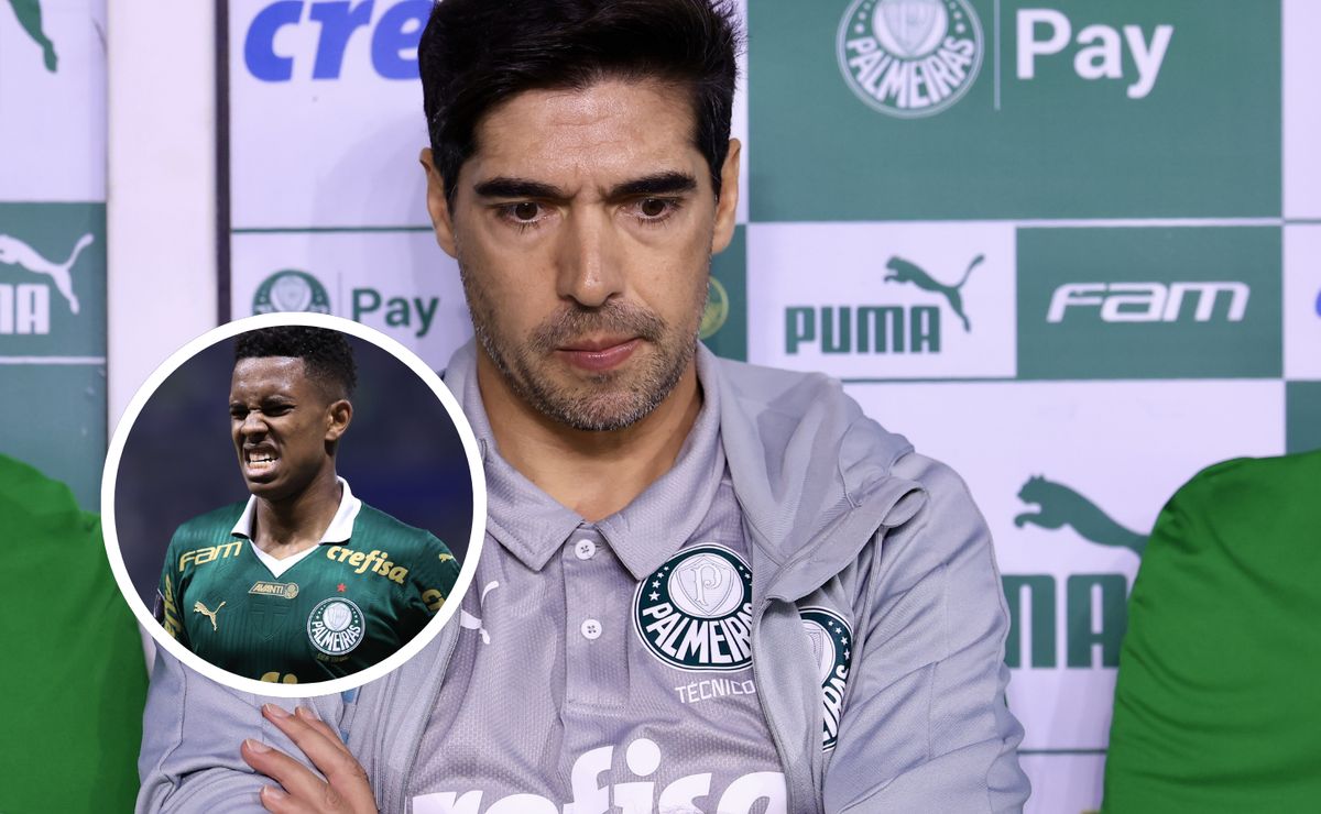 estêvão não tem problema simples e abel é avisado sobre tempo de afastamento no palmeiras