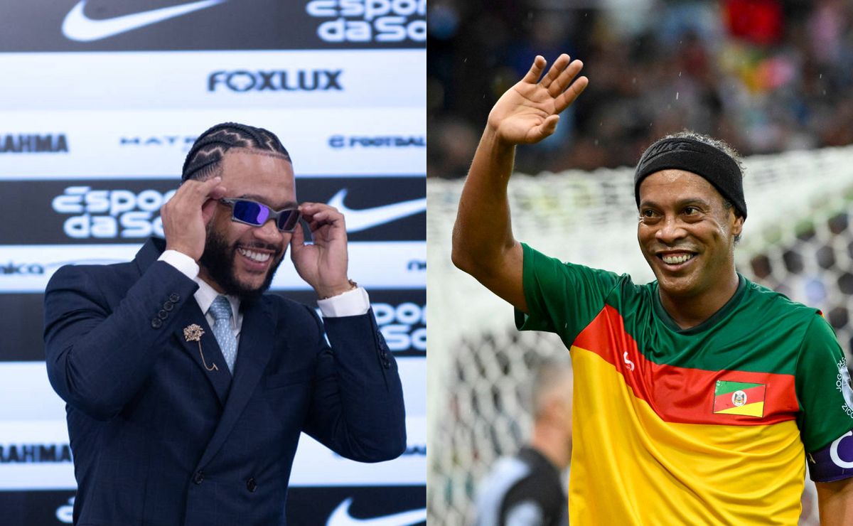 memphis depay revela ronaldinho gaúcho como ídolo em apresentação pelo corinthians