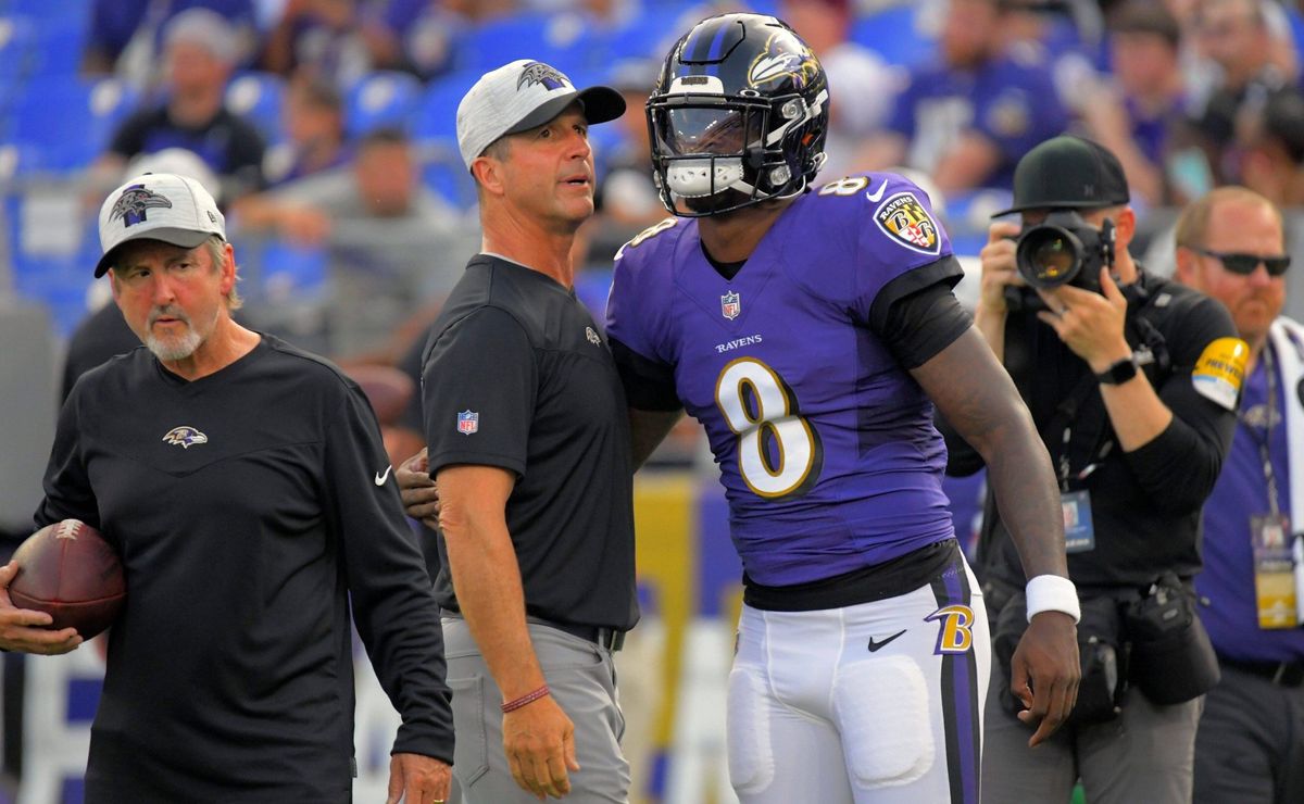 nfl: técnico dos ravens, john harbaugh, deixa algo claro para lamar jackson sobre derrick henry