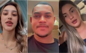 namorada de gabriel roza manda recado para bia miranda e ela rebate: "respeito"