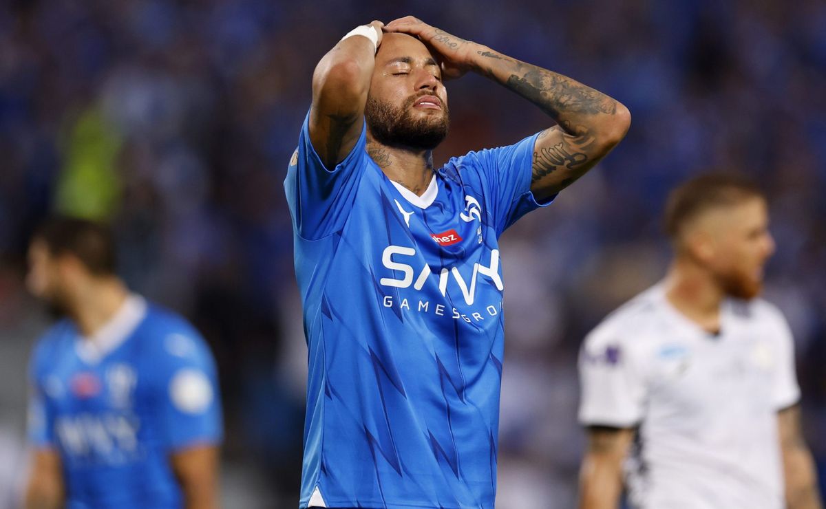 neymar faz novos exames médicos e tem novo problemão no al hilal