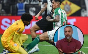 denílson vê corinthians beneficiado e hugo souza sem falta em lance polêmico de juiz: "a reação dele fala muito"