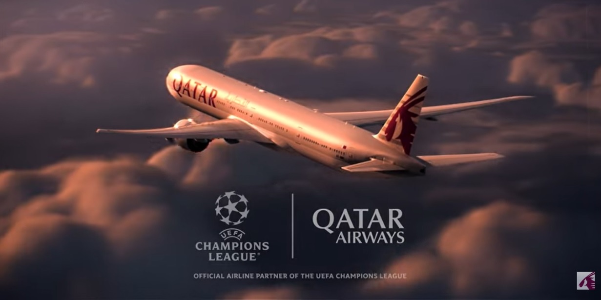 qatar airways será companhia aérea oficial da champions league até 2030