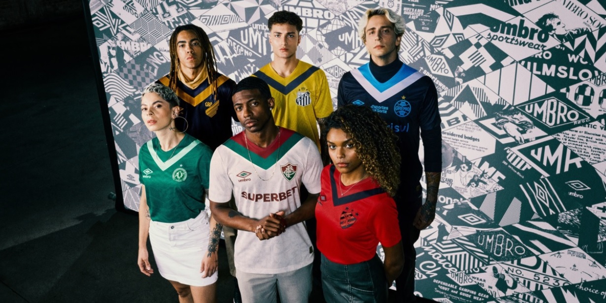 umbro homenageia o próprio centenário no novo terceiro uniforme dos clubes patrocinados no brasil