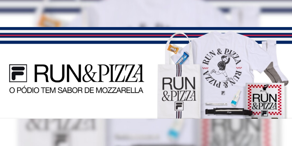 fila cria evento que mistura corrida de rua e pizza para aproximar os universos do running e do lifestyle
