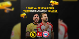 goat levará inscrito para assistir clássico entre borussia dortmund e bayern de munique na alemanha