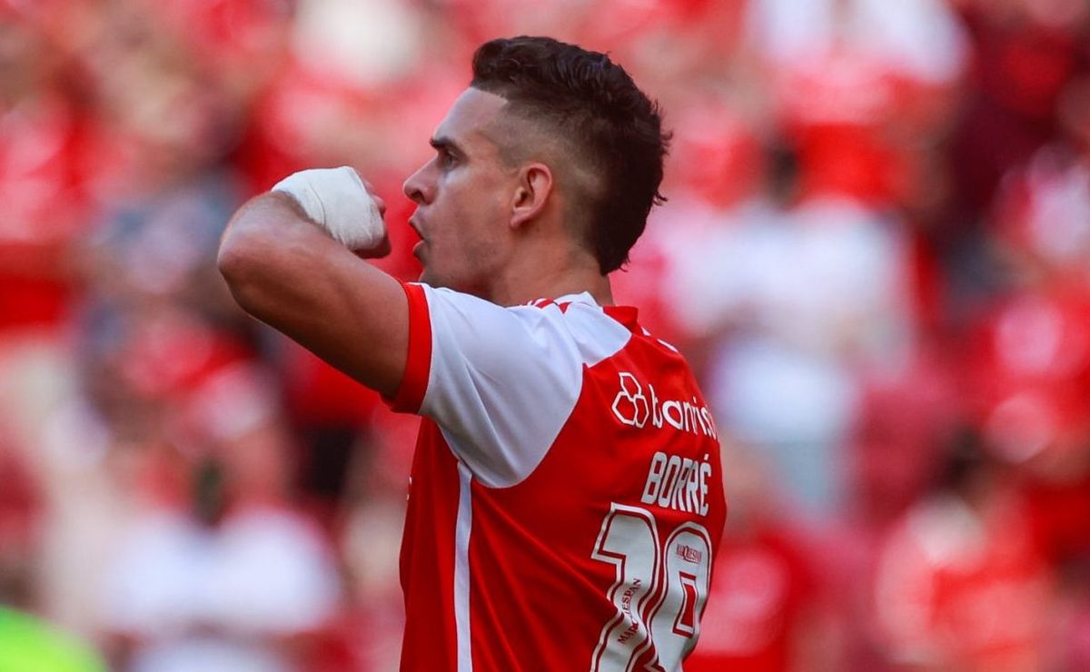 internacional domina todas as ações em grenal, e torcida comenta 'demora' para gol de borré: "demorou pra sair"