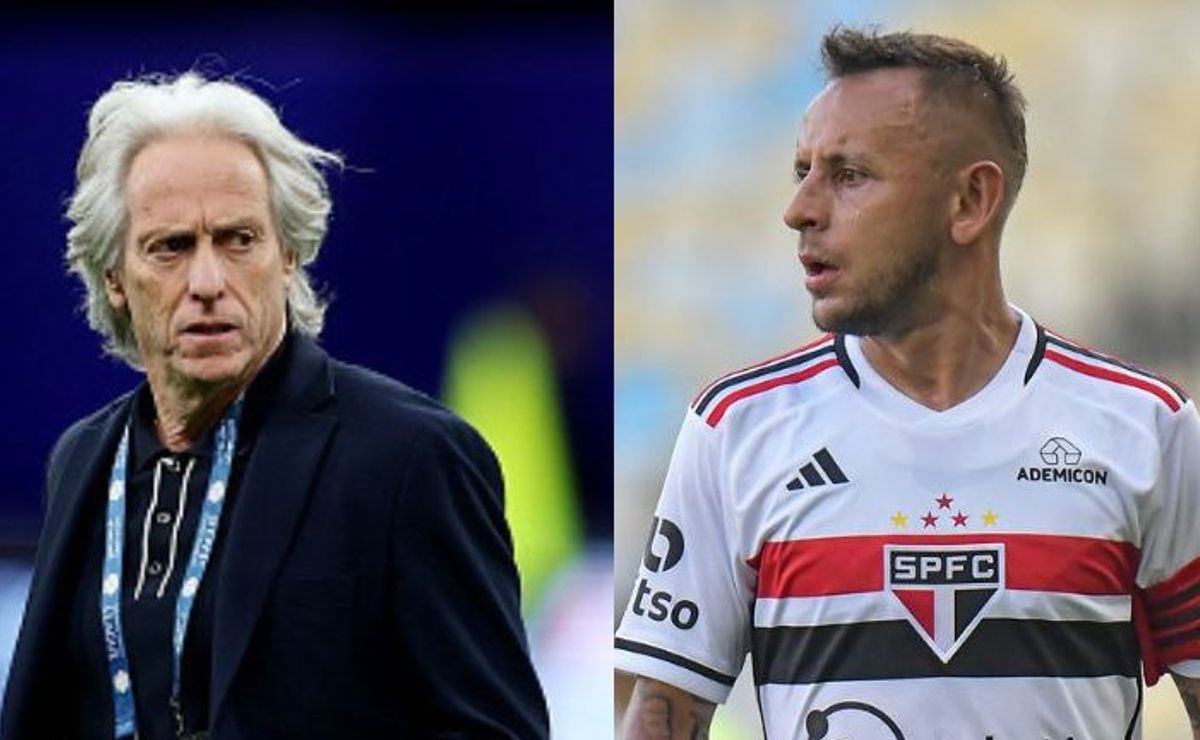 jorge jesus quer rafinha do são paulo como auxiliar técnico e torcida apoia o ídolo