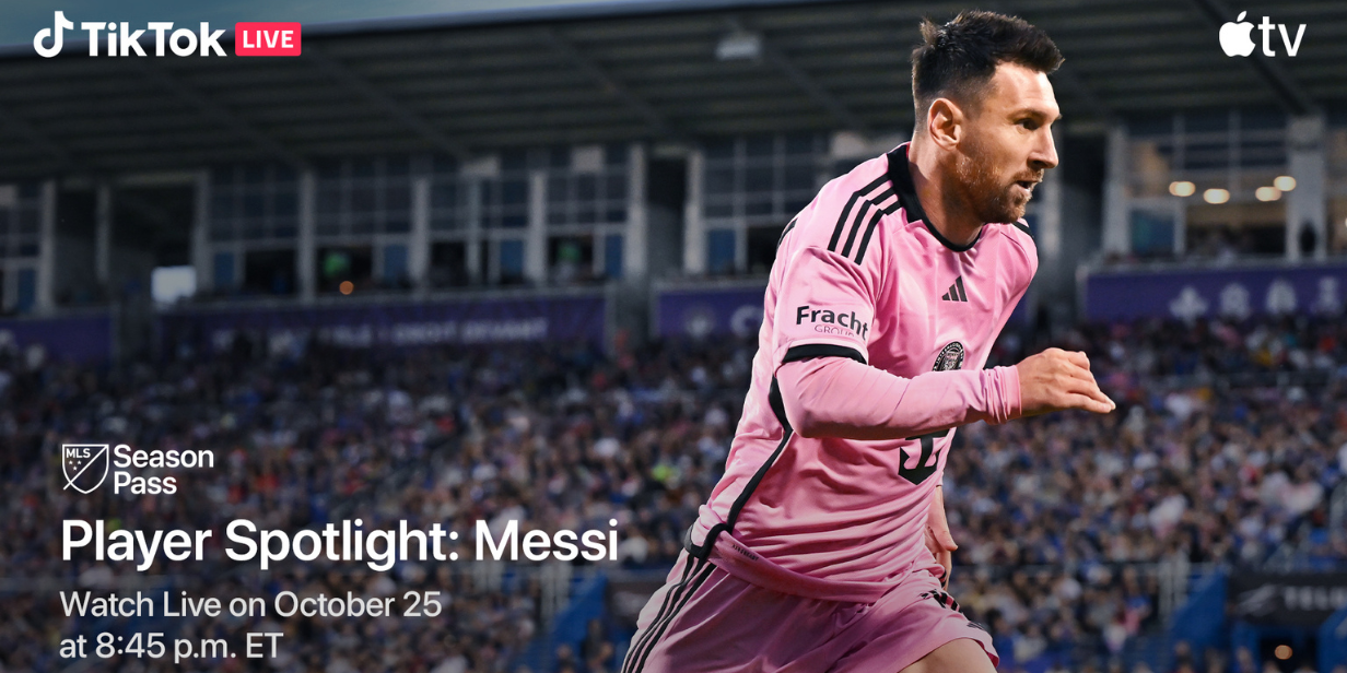 tiktok anuncia transmissão com câmera exclusiva para messi em jogo do inter miami
