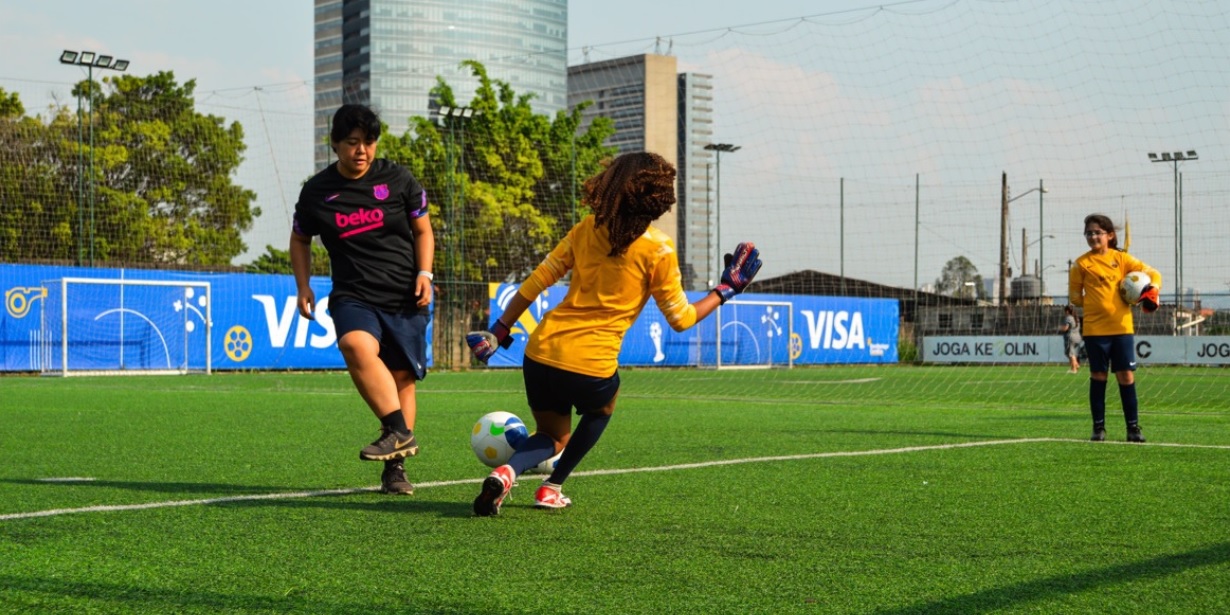 visa amplia apoio ao futebol feminino com patrocínio a torneio infantojuvenil