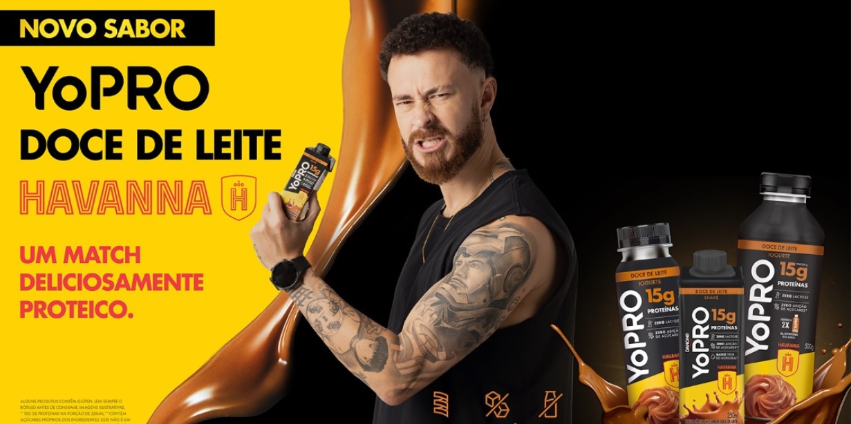 yopro e havanna se unem em colaboração com fred bruno como garoto propaganda