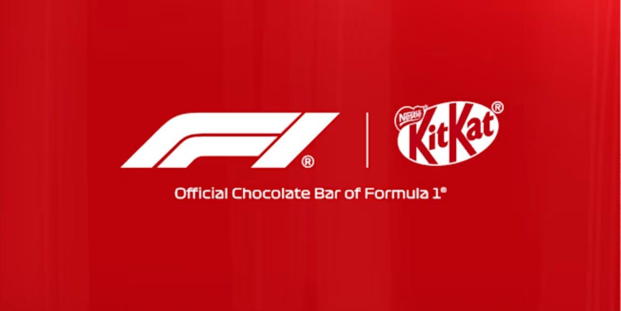 kitkat é o novo chocolate oficial global da fórmula 1