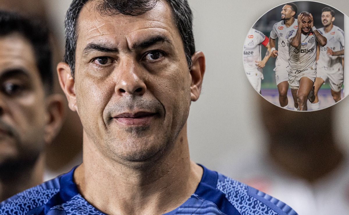 câmera flagra carille apático em gol de otero e nem acesso do santos evita crítica: "está com cagan****"