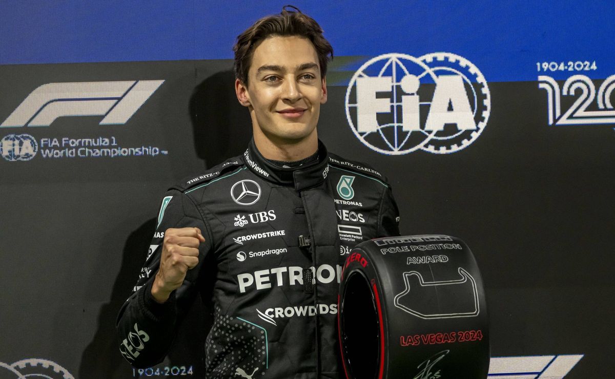 russell confirma força da mercedes e conquista pole em las vegas