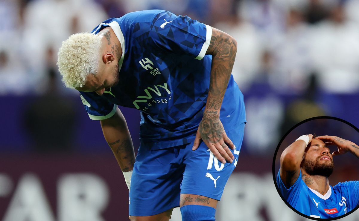 neymar sai machucado em 2º jogo após volta de lesão e dá 'piti' no banco do al hilal