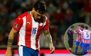 gustavo gómez, do palmeiras, comete pênalti infantil e bolívia x paraguai fica parado por 10 minutos