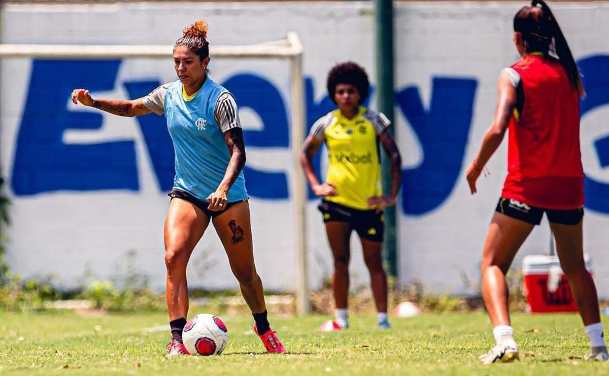 flamengo finaliza ultimo treino antes da decisão do carioca feminino contra o fluminense