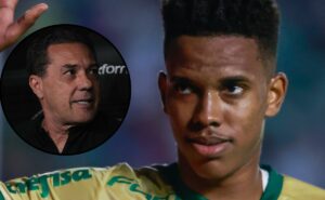 estêvão concorda com luxemburgo em posicionamento no palmeiras de abel ferreira: “mais a vontade”