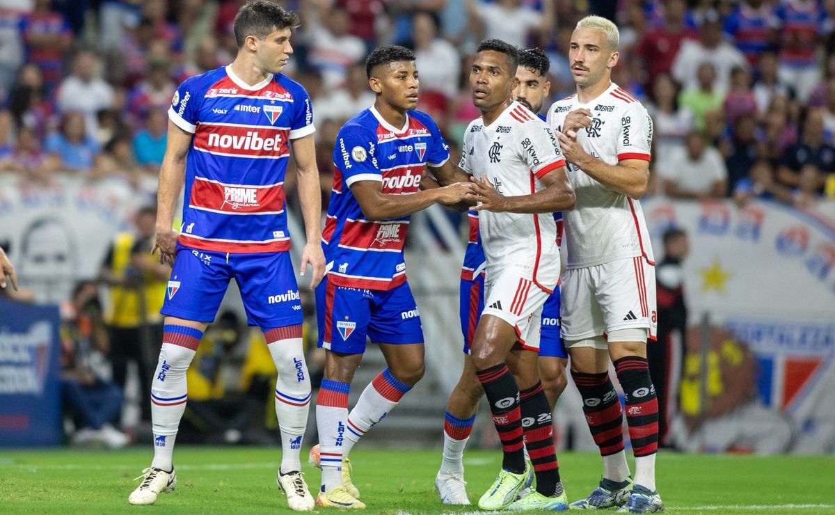 erick pulgar é expulso e flamengo empata com fortaleza sem gols, confira como foi: