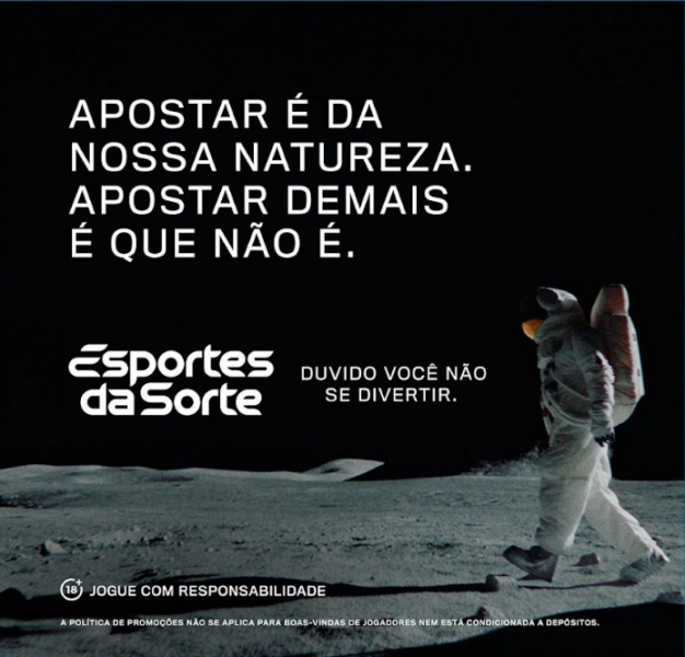 como a nova campanha publicitária da esportes da sorte alerta sobre o jogo responsável