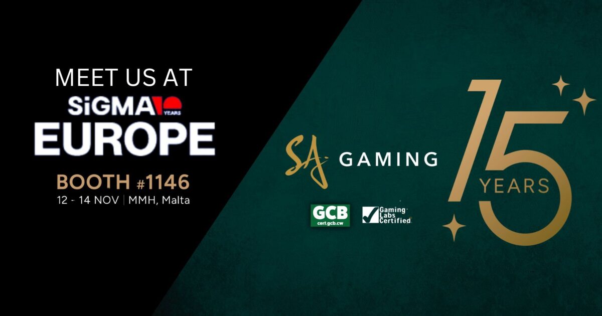 sa gaming celebra 15 anos com ofertas premium de jogos ao vivo na sigma europa 2024