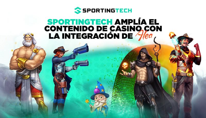 sportingtech amplia conteúdo de cassino com integração da alea, oferecendo mais de 15.000 jogos para operadoras