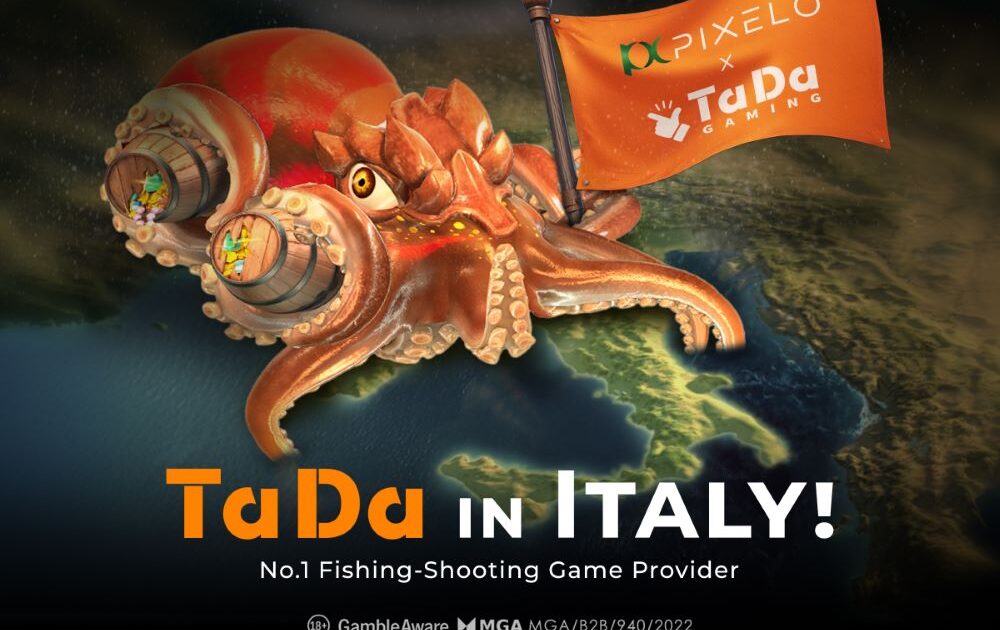 tada gaming entra com sucesso no mercado italiano em parceria com pixelo