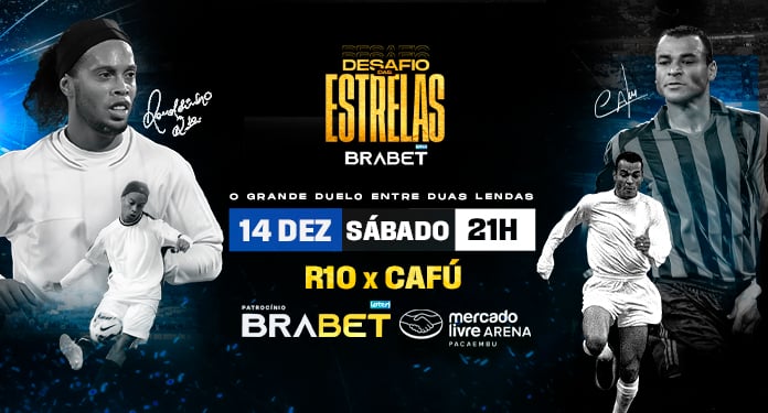casa de apostas brabet patrocina desafio das estrelas com ronaldinho gaúcho e cafu